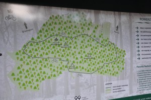 mapa szlaku rowerowego